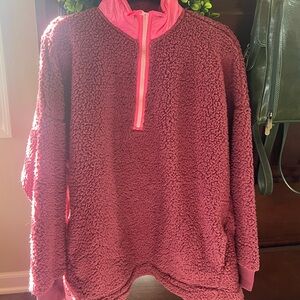 Aerie Soft Pink Sherpa Jacket